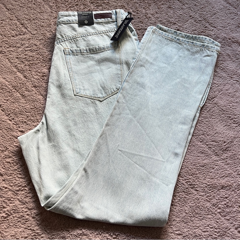 NWT Blank NYC The Cooper Super High Rise Jeans Button Fly Preppy Capsule Sz 32